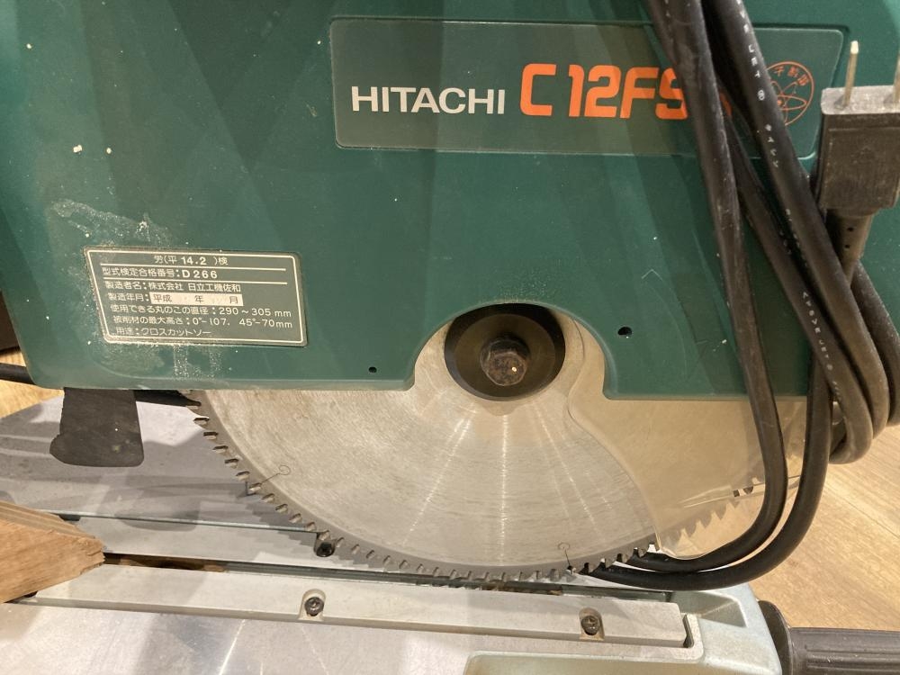 HITACHI 305mm卓上スライド丸のこ C12FSAの中古 中古B使用感あり 《東京・調布》中古工具販売の専門店│ ツールオフ調布店  ｜中古工具販売のツールオフ