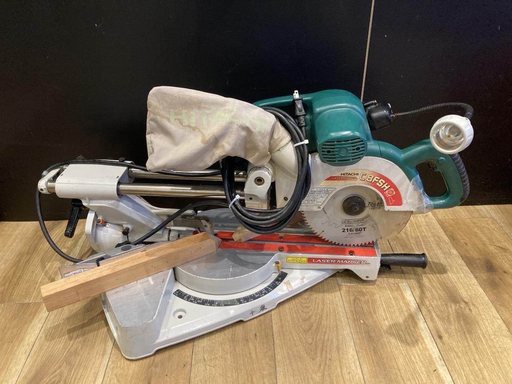 日立工機 216mm卓上スライド丸のこ C8FSHの中古 中古C傷汚れあり  