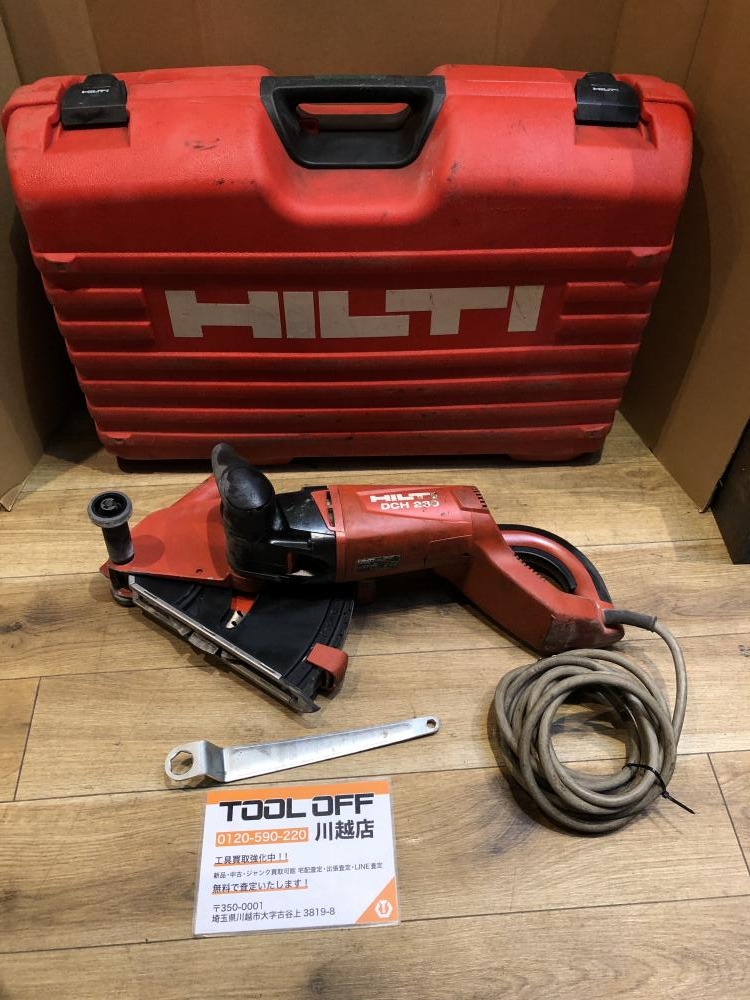 HILTI ヒルティ 電動ダイヤモンドカッター DCH230の中古 中古C傷汚れあり 《埼玉・川越》中古工具販売の専門店│ ツールオフ川越店  ｜中古工具販売のツールオフ