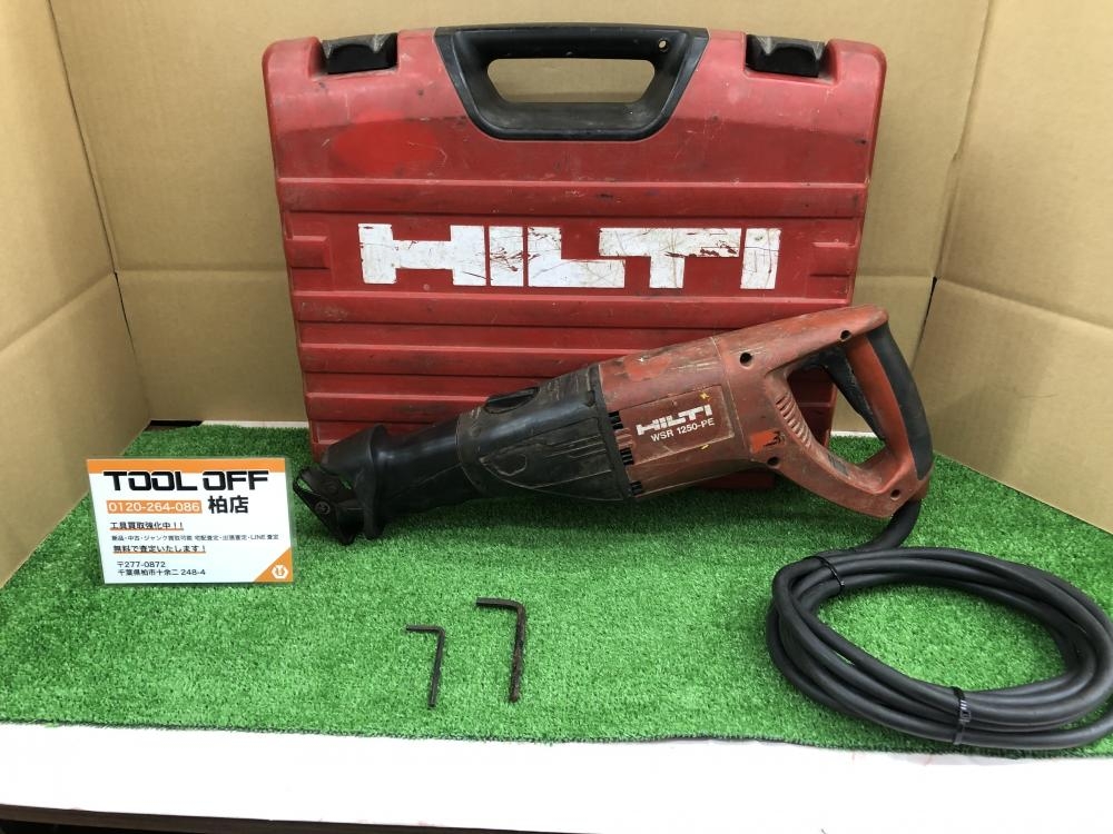 ヒルティ HILTI レシプロソー WSR1250-PEの中古 中古C傷汚れあり 《千葉・柏》中古工具販売の専門店│ ツールオフ柏店  ｜中古工具販売のツールオフ