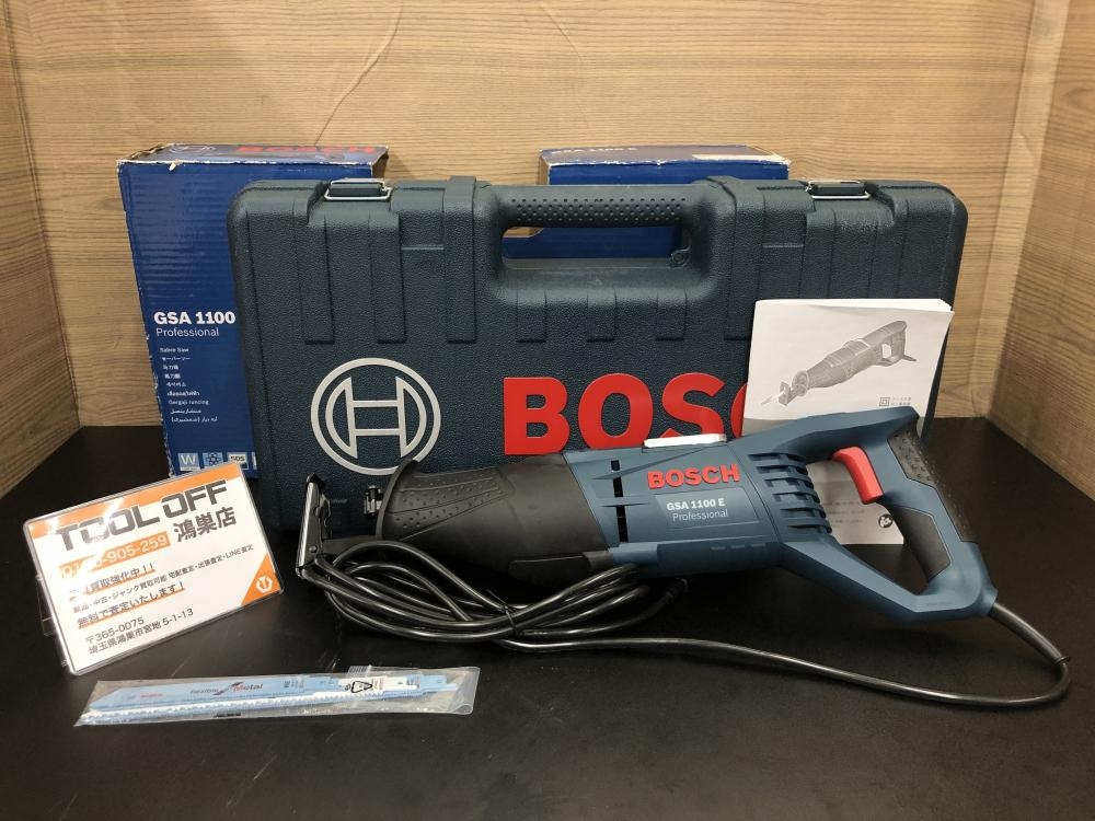 BOSCH ボッシュ セーバーソー GSA1100Eの中古 未使用品 《埼玉・鴻巣》中古工具販売の専門店│ ツールオフ鴻巣店 ｜中古工具販売のツールオフ