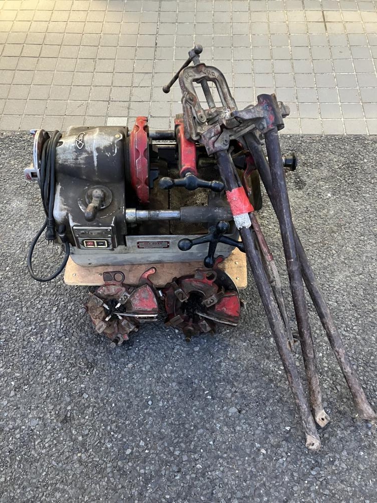 オグラスーパー2ダイヘッド付 鋼管ネジ切り器