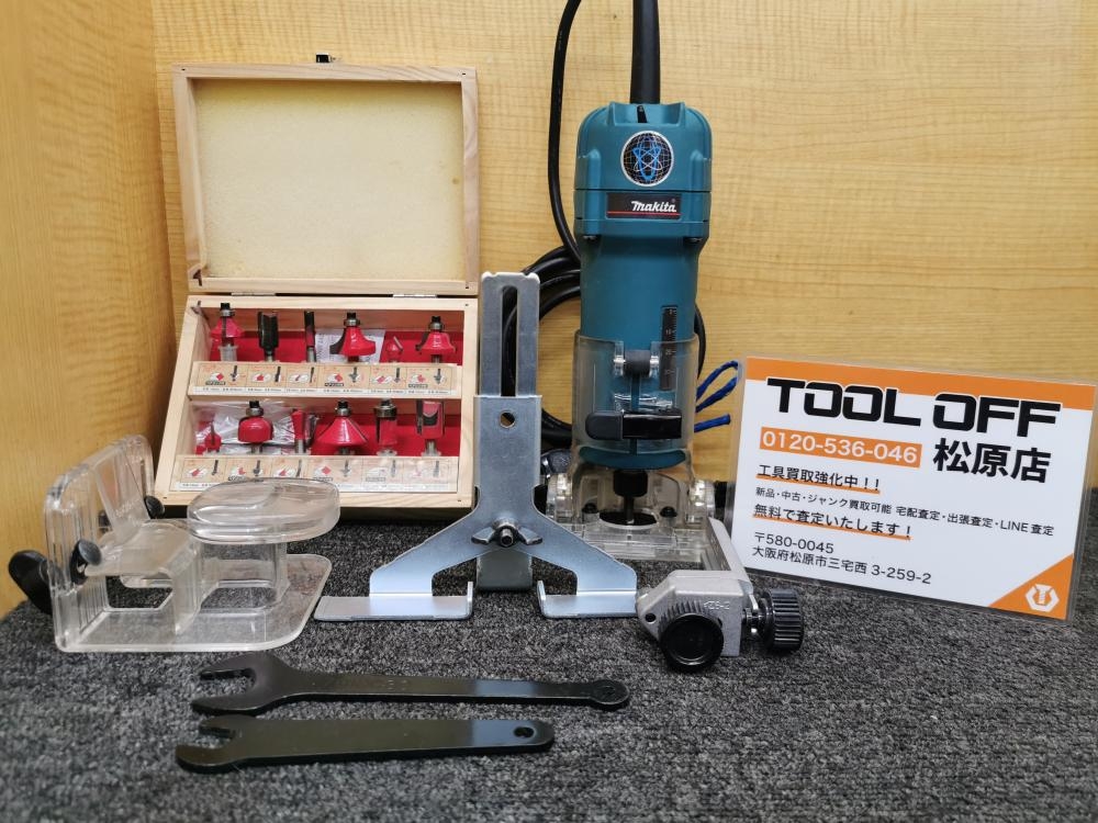 マキタ maktia 電子トリマ 6mm 3707FC ※通電・回転確認済みの中古 中古