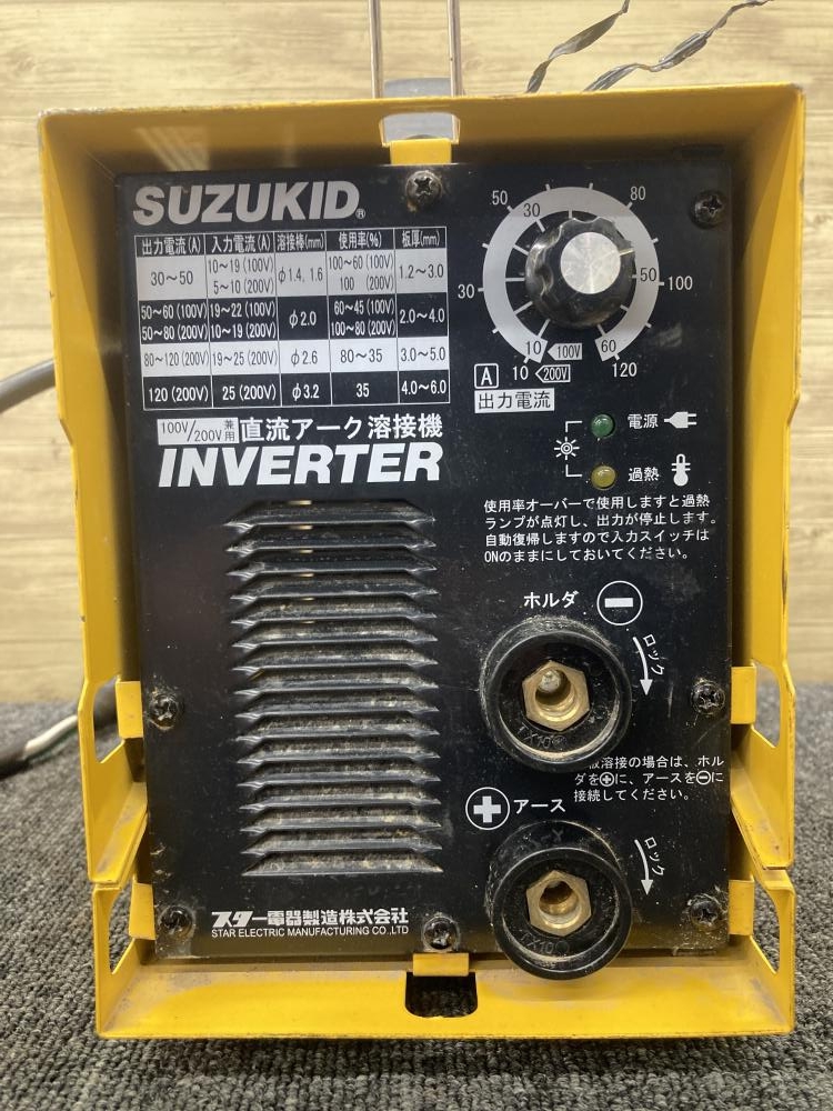 SUZUKID スズキッド アーク溶接機 SIM-120の中古 中古B使用感あり 《大阪・松原》中古工具販売の専門店│ツールオフ松原店 ｜中古 工具販売のツールオフ