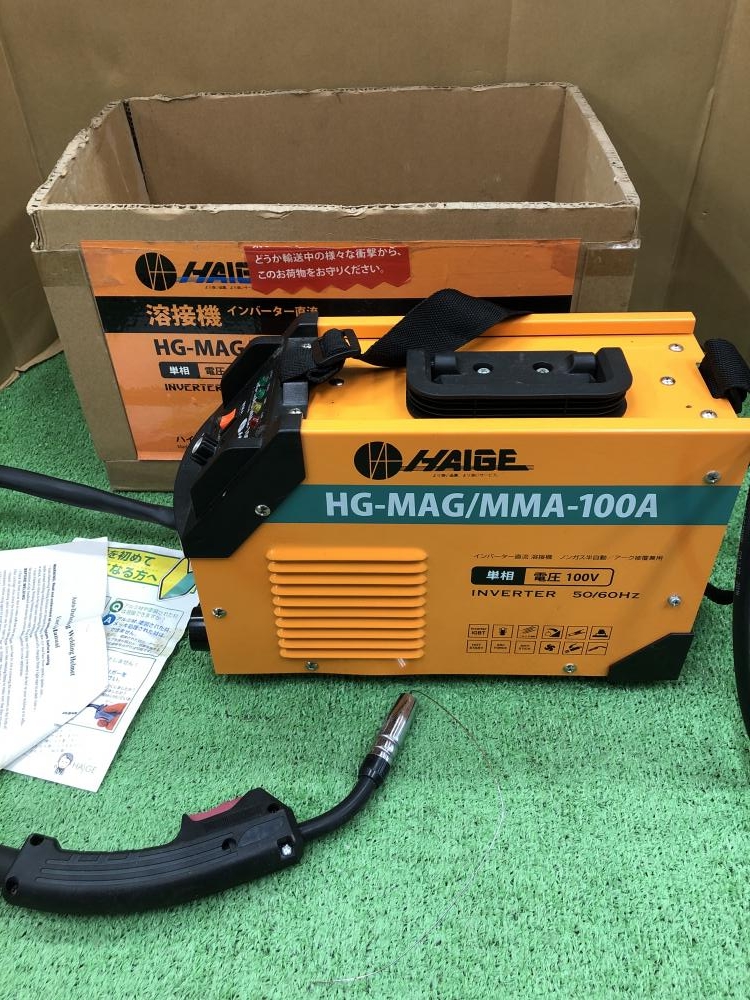 HAIGE 半自動溶接機 100V HG-MAG/MMA-100Aの中古 中古B使用感あり