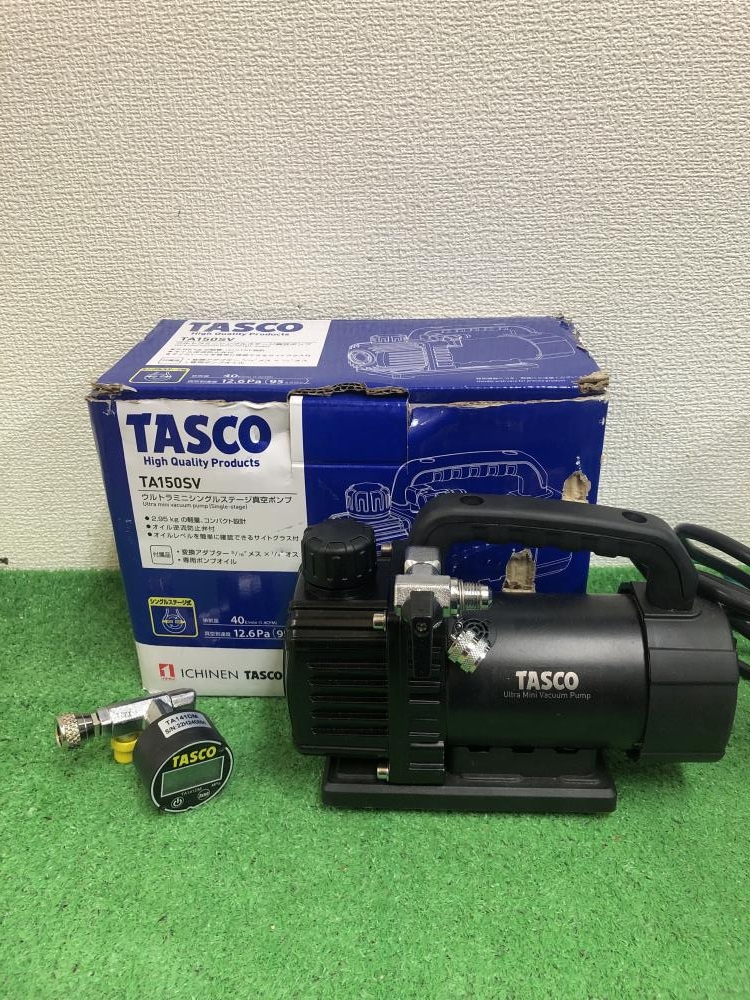 TASCO 真空ポンプ+デジタルミニ連成計 TA150AV+TA141DMの中古 中古B