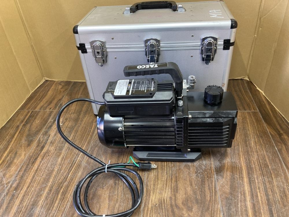 タスコ TASCO TA150SV 真空ポンプ 中古美品 ゲージ付 オイル逆流防止弁付 コンパクト設計 【ハンズクラフト宜野湾店】 楽天市場】タスコ TA150SW 小型ダブルステージ真空ポンプ オイル逆流