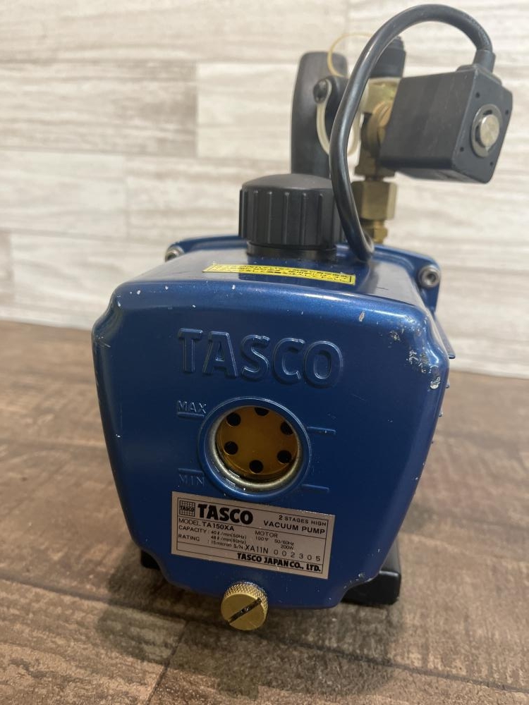 品質保証得価TASCO TA150XA タスコ ツーステージ高性能小型真空ポンプ　TA120K-1 ボールバルブ式マニホールドキット ゲージマニホールド　セット販売 ポンプ