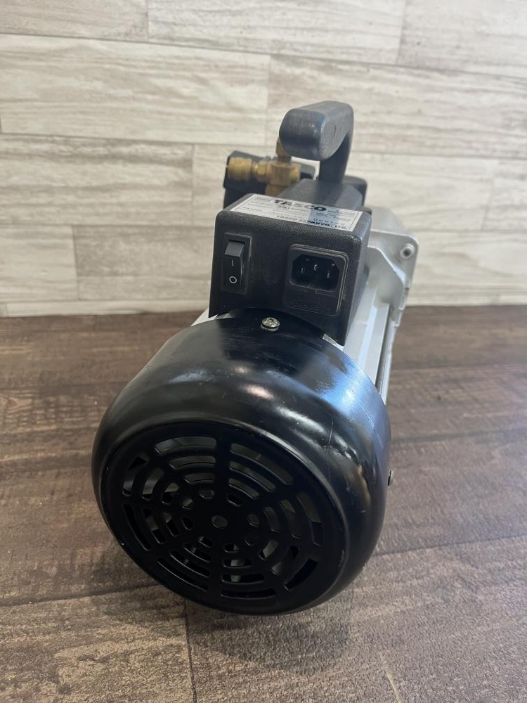 【久留米】【引き取り限定】【中古品】TASCO タスコ TA150RC 真空ポンプ オイル逆流防止弁付 高性能ツーステージ真空ポンプ 単相100V 50/60Hz ※本体のみ イチネンTASCO TA150SV オイル逆流防止弁付ウルトラミニ真空ポンプ
