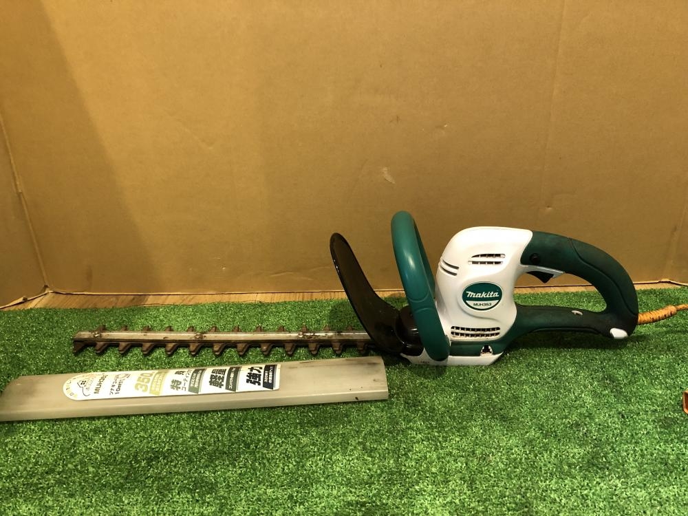 【A885】中古 makita/マキタ 350mm 生垣バリカン MUH3501 工具 DIY コード付き b 中古Makita マキタ MUH354DWH 充電式生垣バリカン 350mm 刃物長 軽量