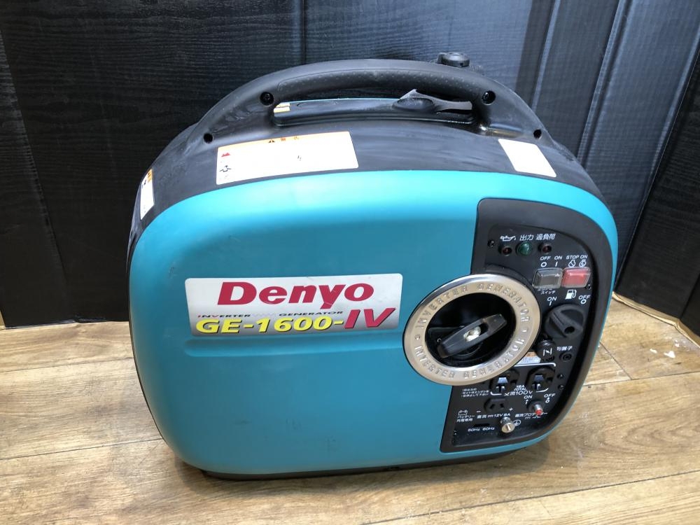 デンヨー DENYO インバータ発電機 GE-1600-IVの中古 中古B使用感あり 《埼玉・川越》中古工具販売の専門店│ ツールオフ川越店  ｜中古工具販売のツールオフ