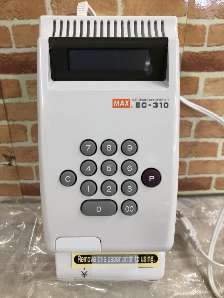 MAX 電子チェックライタ EC-310の中古 未使用品 《東京・八王子》中古