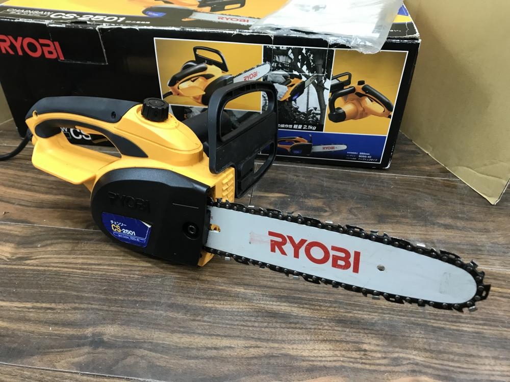 RYOBI 電気チェーンソー CS-2501 ※モータから火花あり ジャンク品の中古 ジャンク 《埼玉・草加》中古工具販売の専門店│ ツールオフ草加店  ｜中古工具販売のツールオフ