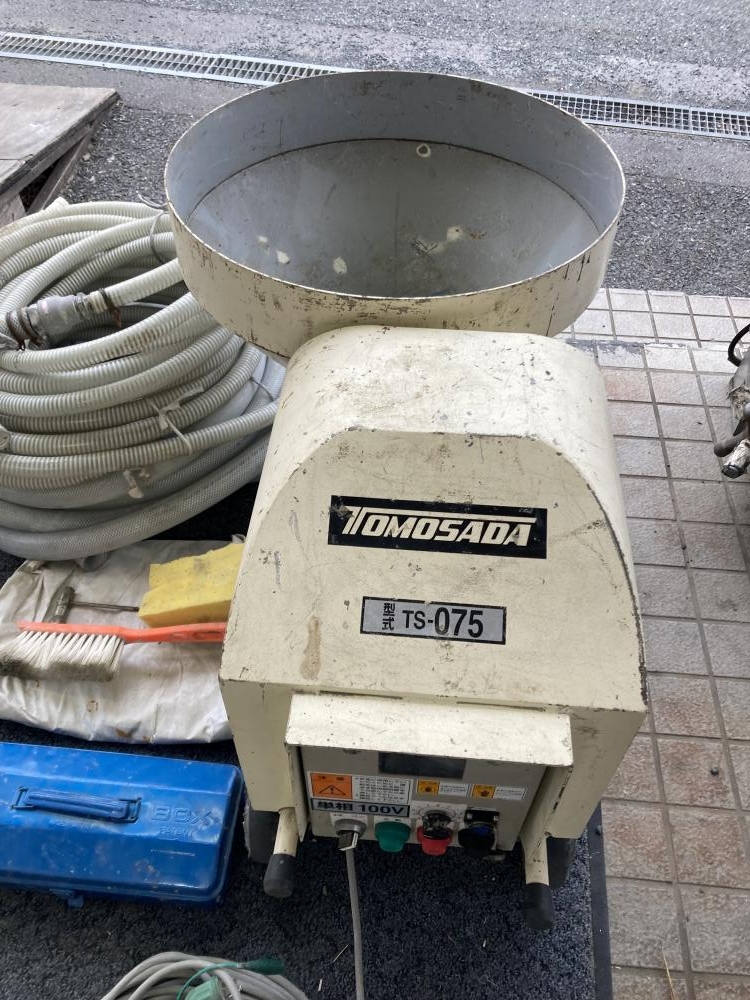 ☆中古品 トモサダ ミニペット モルタルポンプ TS-750 1991年製 バケットホースなし 動作OK☆ Yahoo!オークション - 友定 トモサダ ミニ・ペット モルタルポンプ TS-
