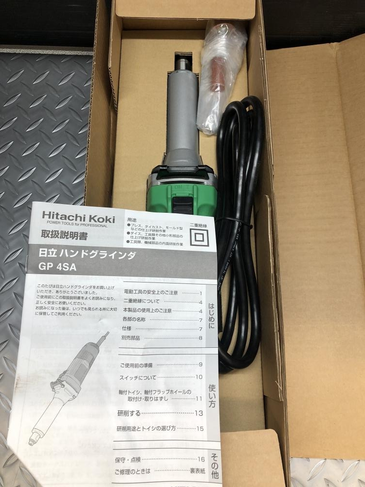 日立 hitachi koki ハンドグラインダ GP4SA 長期保管品の中古 未使用品 《大阪・枚方》中古工具販売の専門店│ ツールオフ枚方店  ｜中古工具販売のツールオフ