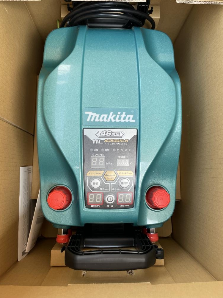 マキタ makita 高圧エアコンプレッサ ※高圧のみ 4口 AC500XLH 青 11Lの中古 未使用品 《埼玉・入間》中古工具販売の専門店│  ツールオフ所沢入間店 ｜中古工具販売のツールオフ