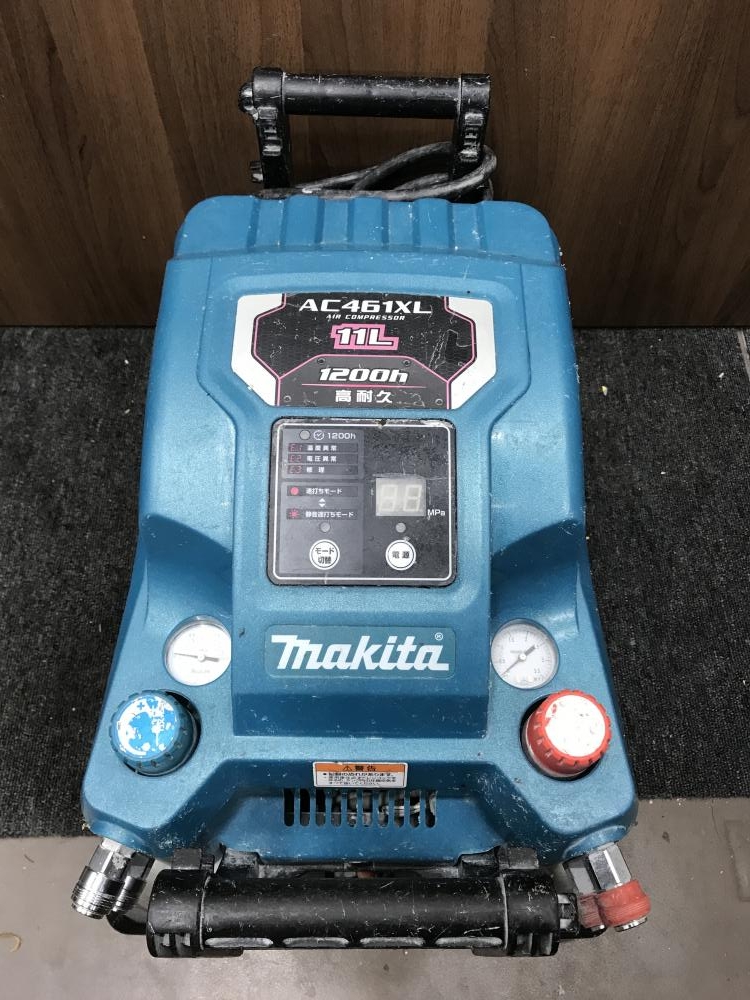 マキタ makita 高圧2口常圧2口エアコンプレッサー AC461XL オレンジランプ点灯の中古 ジャンク  《大阪・松原》中古工具販売の専門店│ツールオフ松原店 ｜中古工具販売のツールオフ