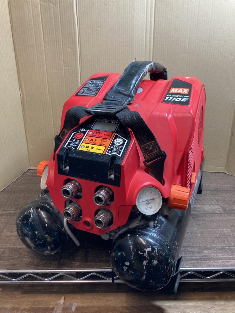 MAX スーパーエアコンプレッサ AK-HH1110Eの中古 ジャンク 《東京