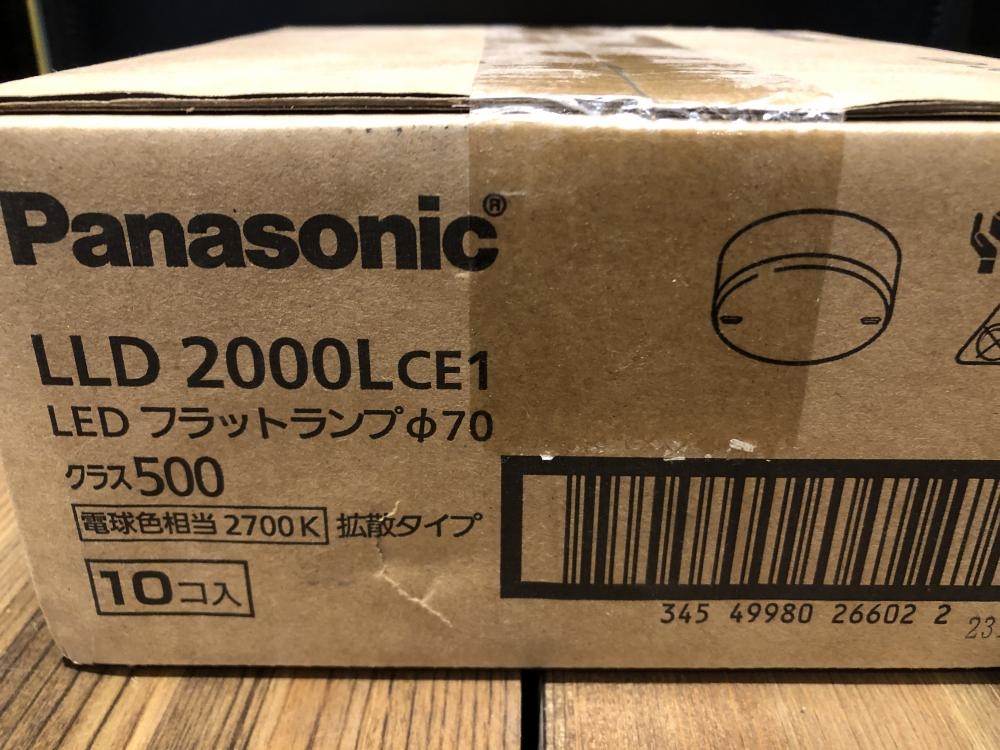 Panasonic LEDフラットランプ10個入 LLD2000LCEの中古 未使用品 Panasonic LEDフラットランプ10個入 LLD2000LCEの中古 未使用品