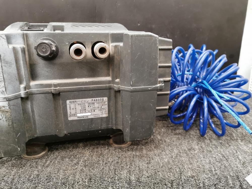 日立工機 HITACHI 常圧エアコンプレッサー 充填2分前後 PA600S※タンク