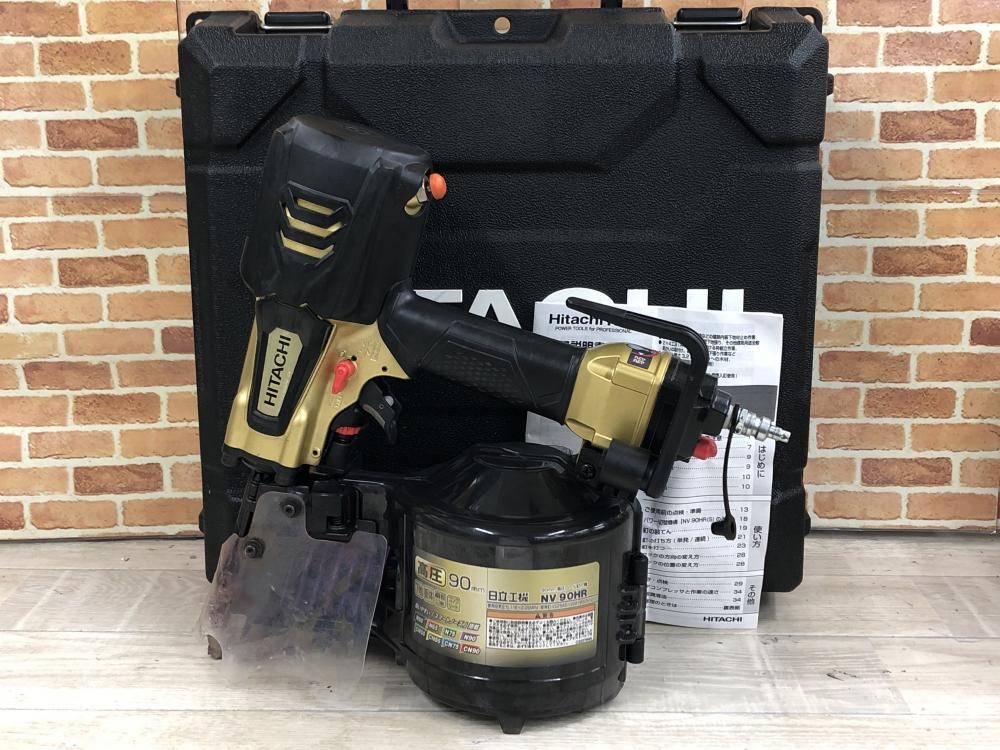 日立 90mm高圧ロール釘打機 NV90HRの中古 中古C傷汚れあり 《東京