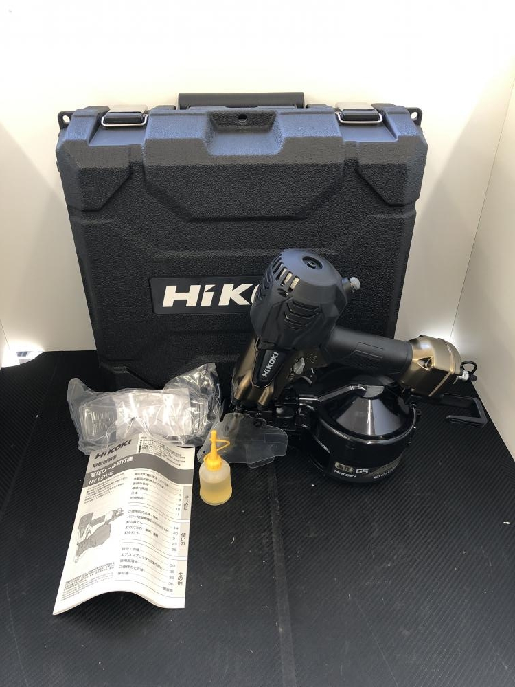 HiKOKI ハイコーキ 65mm高圧ロール釘打機 NV65HR2(N) 保管品の中古 未