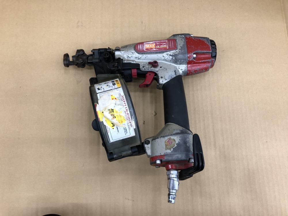 【久留米】【引き取り限定】【中古】MAX CN-4505 常圧釘打ち機 ネイル足長さ25.32.38.45.50 久留米】【引き取り限定】【中古】MAX CN-4505 常圧釘打ち機 ネイル足