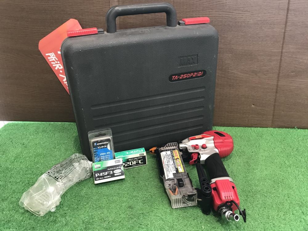 Max ﾏｯｸｽ 50mm常圧ﾋﾟﾝﾈｲﾗ ﾋﾟﾝ釘打ち機 Ta 250p2 D 動作ok