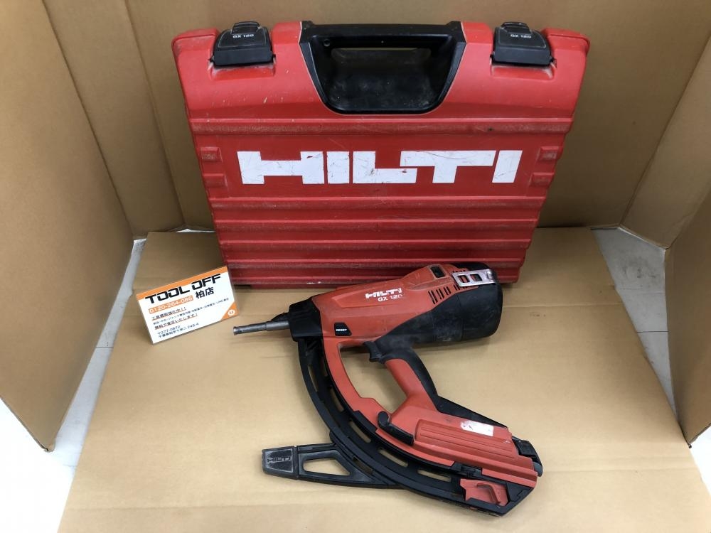 ヒルティ HILTI ガス式鋲打機 GX120の中古 ジャンク 《千葉・柏》中古工具販売の専門店│ ツールオフ柏店 ｜中古工具販売のツールオフ