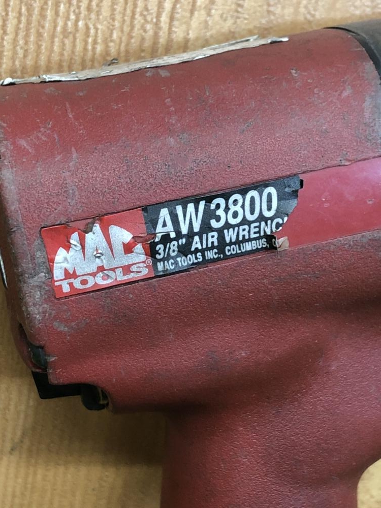 マックツールズ MACTOOLS エアーインパクトレンチ AW3800 ※エア漏れの