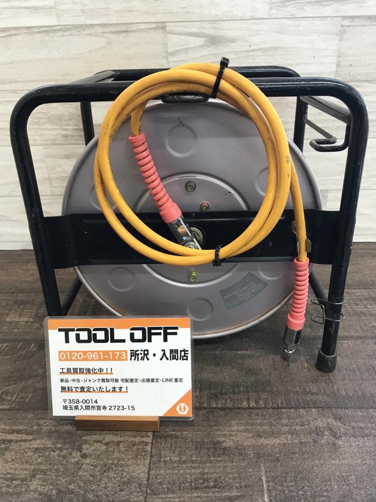 中古】日立工機 高圧エアホースリール 5mm用【ハンズクラフト佐賀】