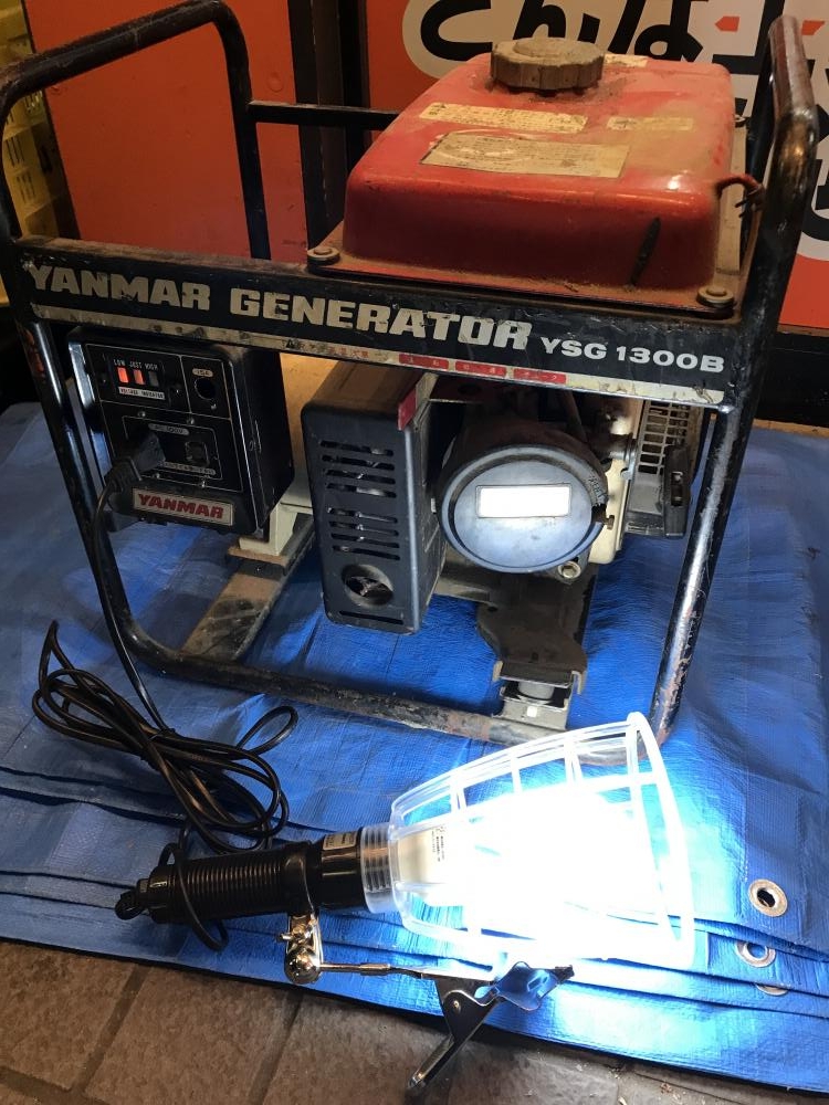 ヤンマー YANMAR エンジン発電機 YSG1300Bの中古 中古C傷汚れあり 《大阪・松原》中古工具販売の専門店│ツールオフ松原店  ｜中古工具販売のツールオフ