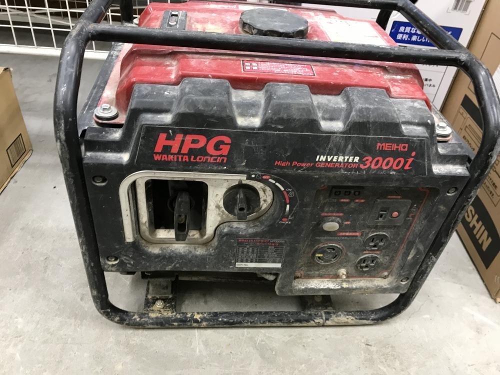 ワキタ インバーター発電機 HPG3000iの中古 中古C傷汚れあり 《大阪