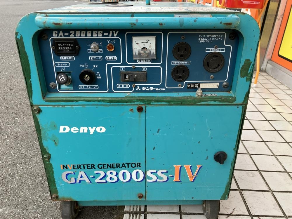 デンヨー インバータ発電機 GA-2800SS-IVの中古 ジャンク 《神奈川・厚木》中古工具販売の専門店│ ツールオフ厚木店  ｜中古工具販売のツールオフ