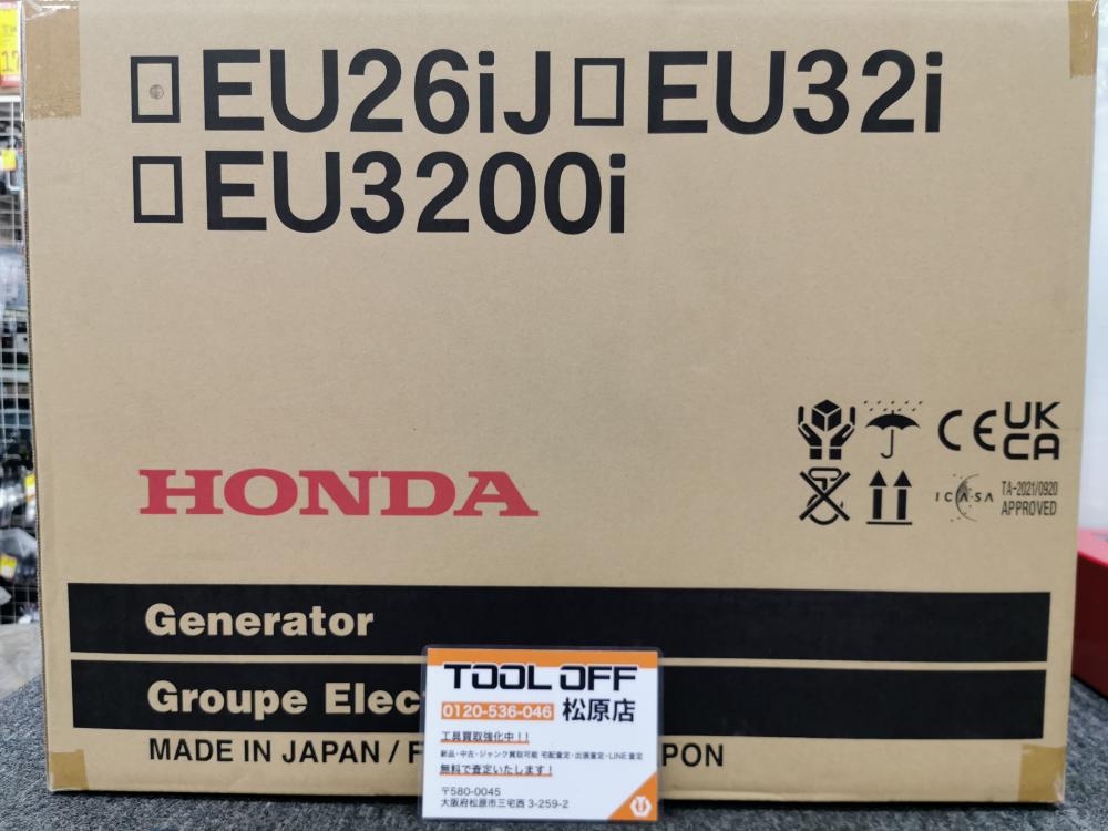 HONDA ホンダ インバーター発電機 2.6kVA EU26iJの中古 未使用品 HONDA ホンダ インバーター発電機 2.6kVA EU26iJの中古 未使用品