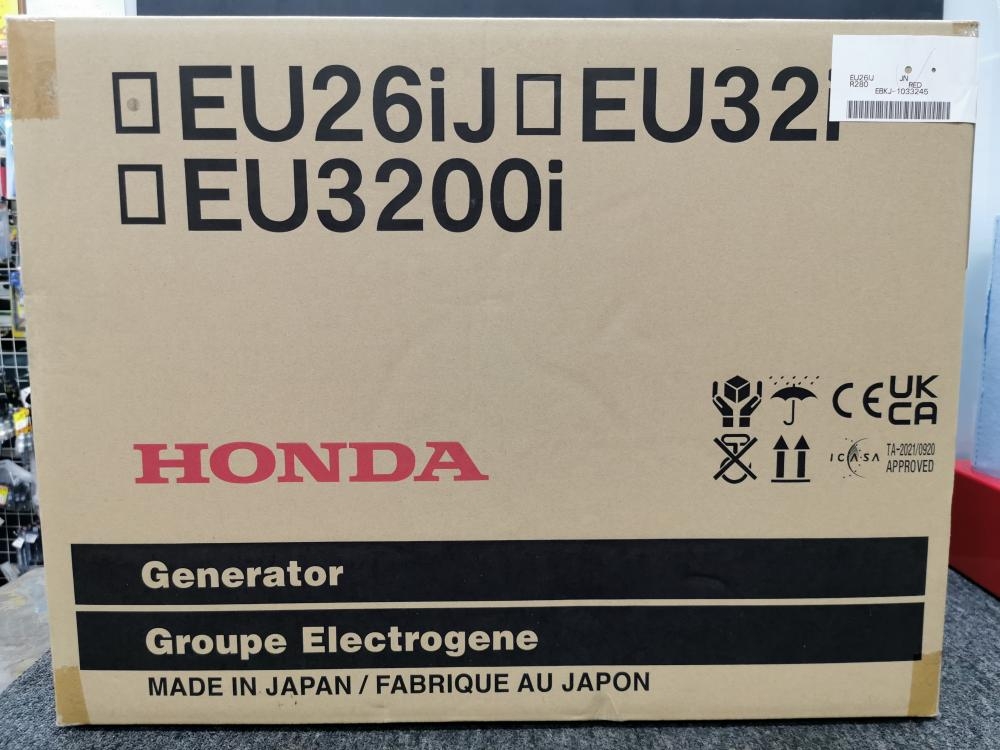 HONDA ホンダ インバーター発電機 2.6kVA EU26iJの中古 未使用品