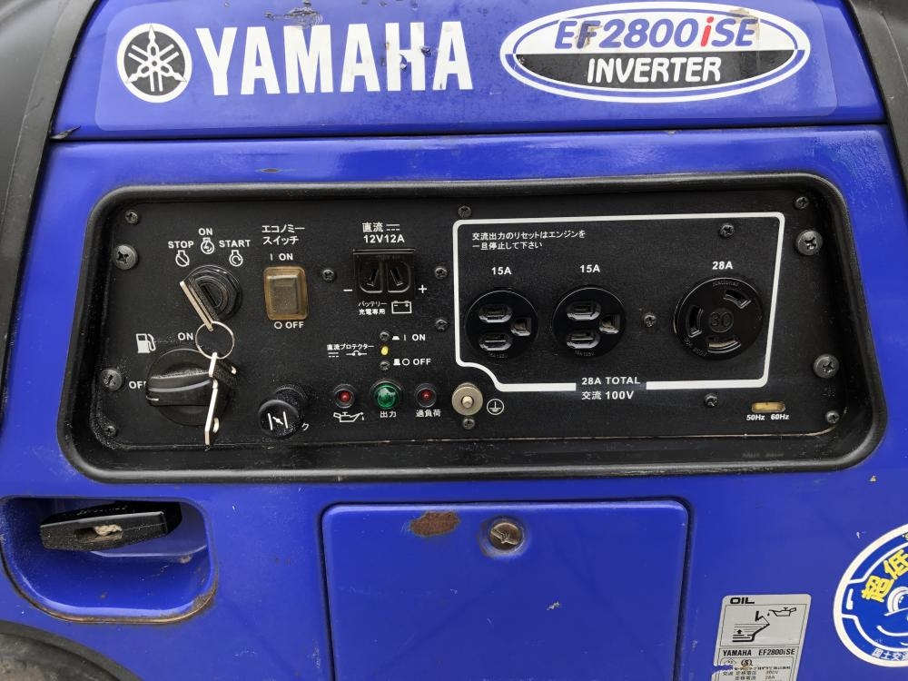 ヤマハ YAMAHA インバータ発電機 EF2800iSE 燃料コック不調の中古 中古C傷汚れあり 《埼玉・鴻巣》中古工具販売の専門店│  ツールオフ鴻巣店 ｜中古工具販売のツールオフ