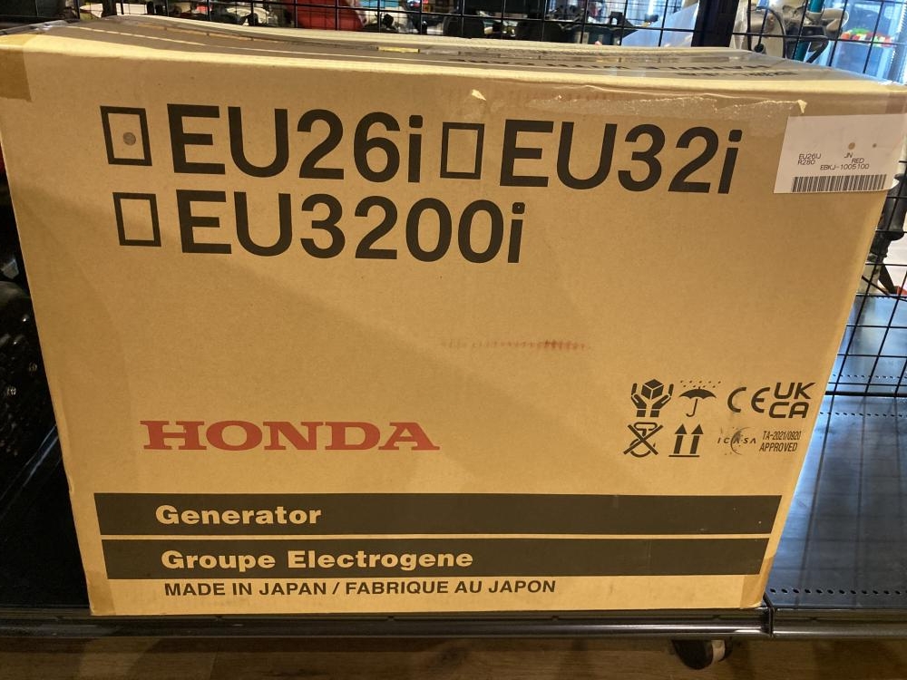 HONDA 正弦波インバーター搭載発電機 EU26iJの中古 未使用品 《東京・調布》中古工具販売の専門店│ ツールオフ調布店  ｜中古工具販売のツールオフ