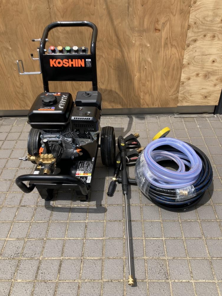 KOSHIN 工進 エンジン式 高圧洗浄機(20mホース2本付) JCE