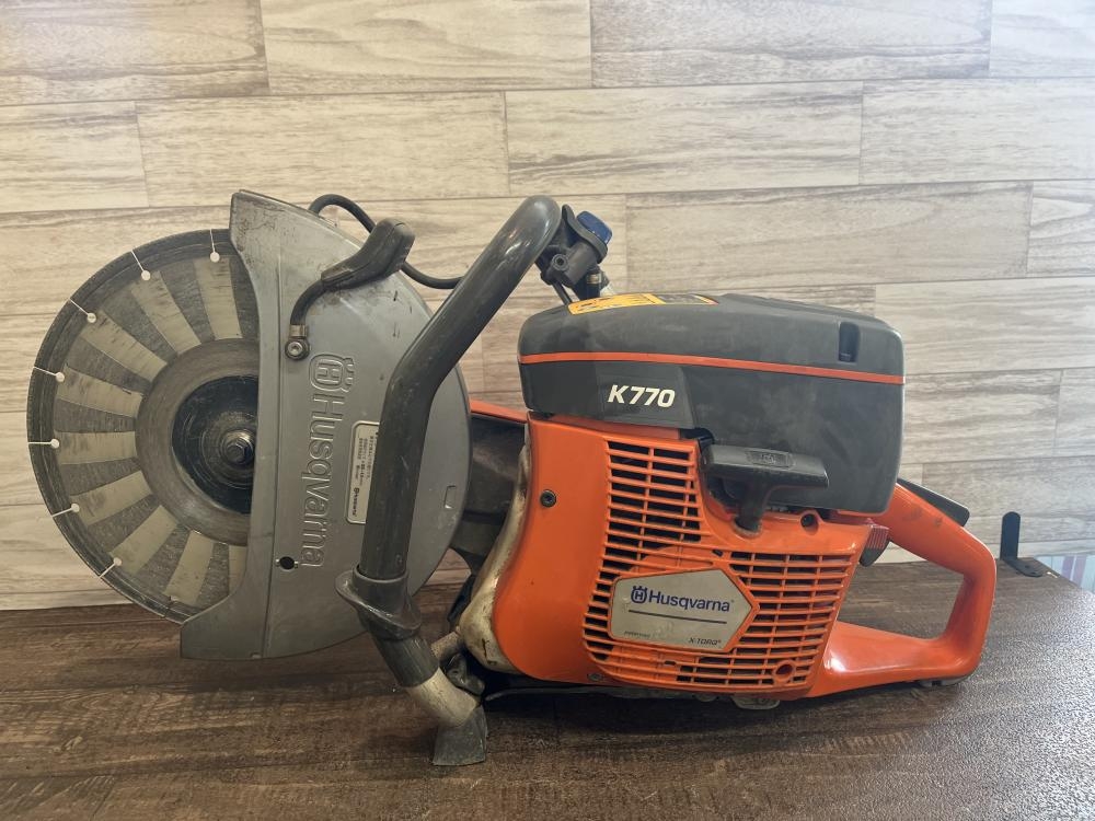 【中古】ハスクバーナ Husqvarna K770 コンクリートカッタ【ハンズクラフト佐賀】 E/Gハンドカッター〔パワーカッター K770/ハスクバーナ・ゼノア