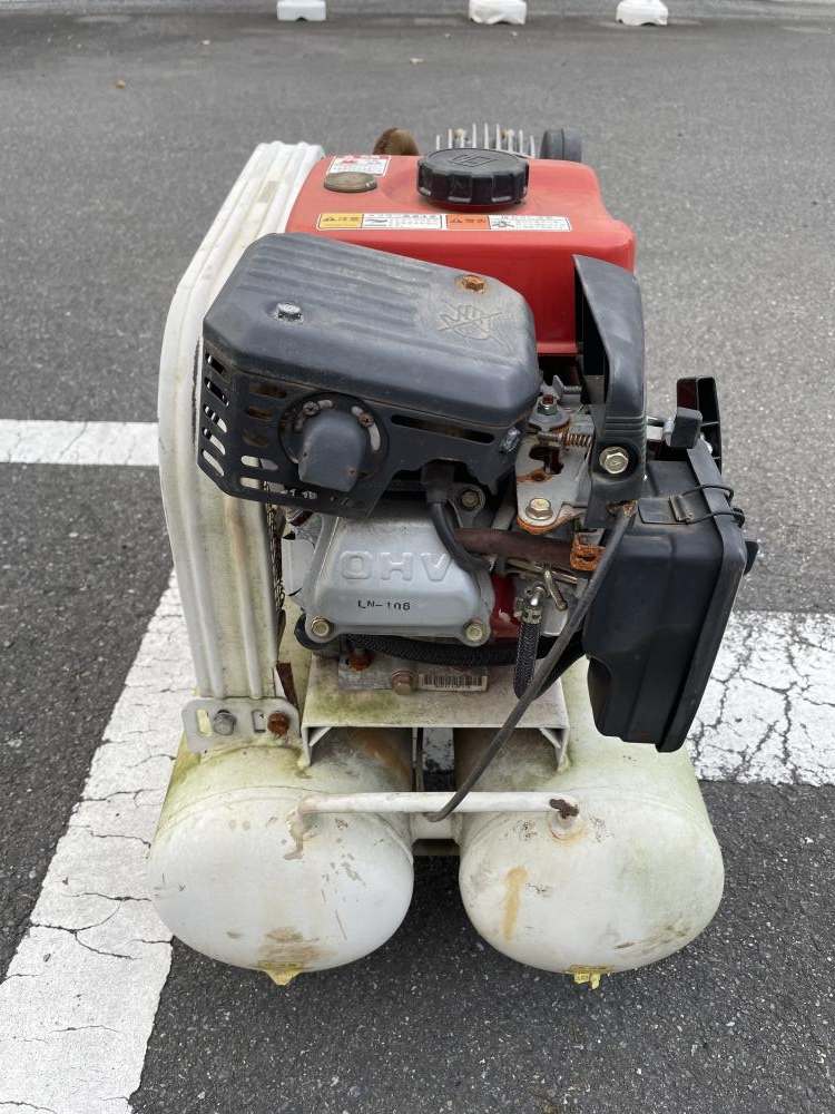 ナカトミ エンジン式コンプレッサ 5.5馬力 タンク容量58L ECP-163Aの中古 中古C傷汚れあり 《埼玉・入間》中古工具販売の専門店│  ツールオフ所沢入間店 ｜中古工具販売のツールオフ