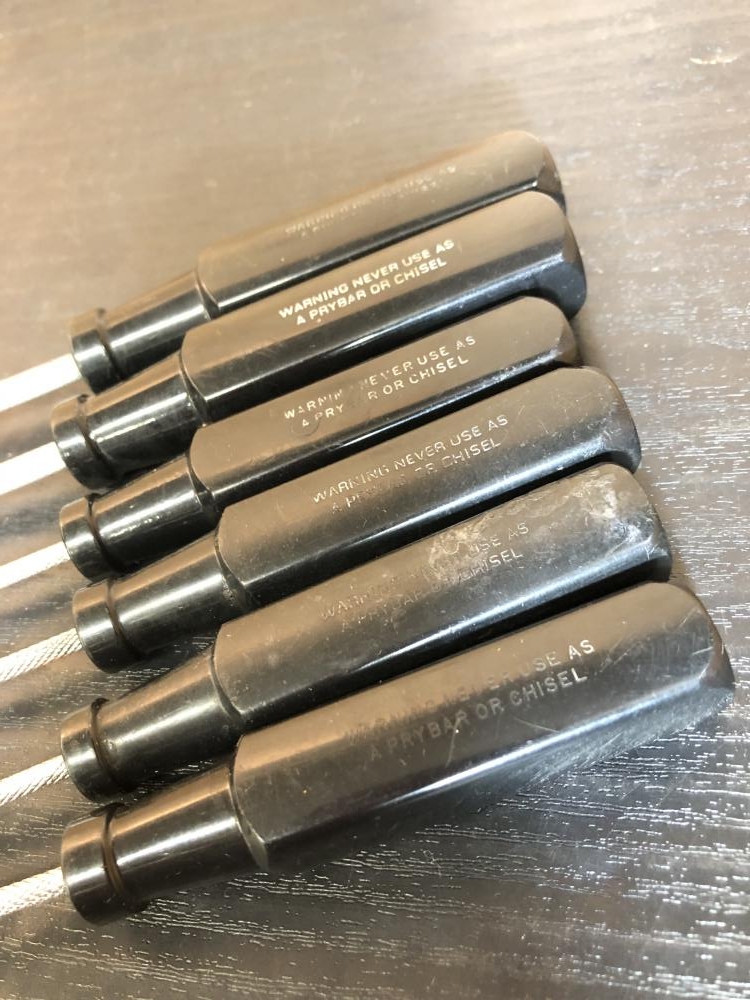 Snap-on スナップオン マイナスドライバー6本セット SSDE