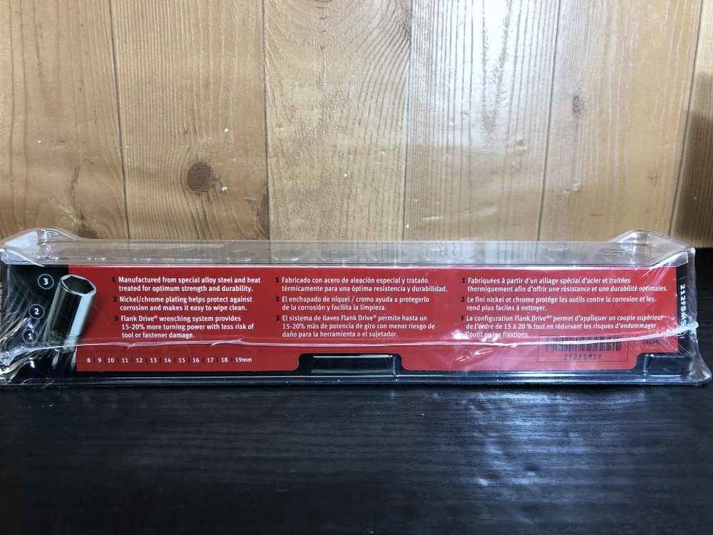 スナップオン Snap-on 3/8セミディープソケットセット 212FSMSYの中古