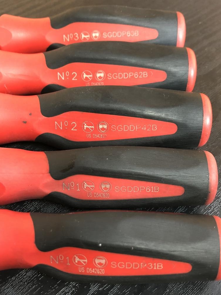 Snap-on スナップオン ドライバーセット 4本セット SGDDP42B/61Ｂ/62Ｂ/63Ｂ スナップオン Snap-on ドライバーセット SGDDP 31B 61B 42B 62B 63Bの