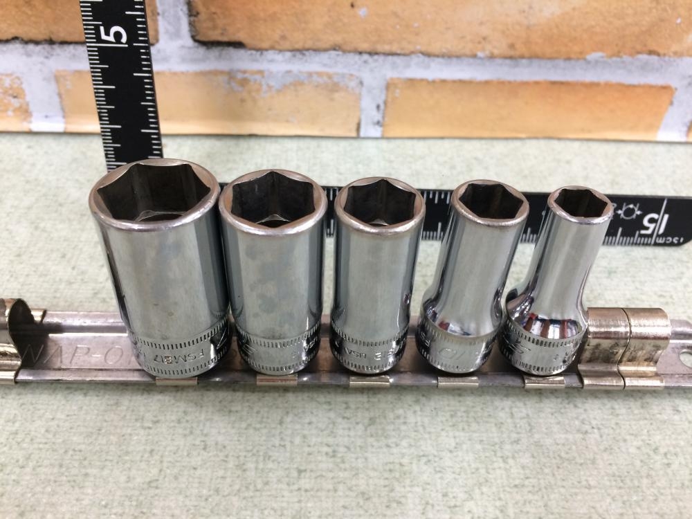 Snap-on スナップオン 3/8セミディープソケット6角 5個 FSMS8