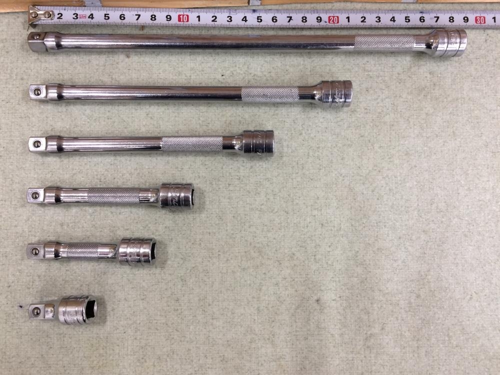 Snap-on スナップオン 3/8エクステンションバー6個 FX1・FXK3・4・6・8・11の中古 中古C傷汚れあり  《東京・八王子》中古工具販売の専門店│ ツールオフ八王子店 ｜中古工具販売のツールオフ