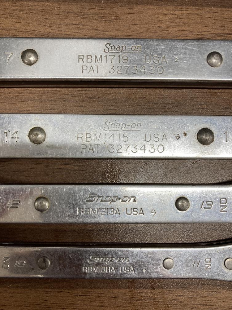 スナップオン 板ラチェット 4本セット RBM1719/1415/1213A/1011Aの中古 
