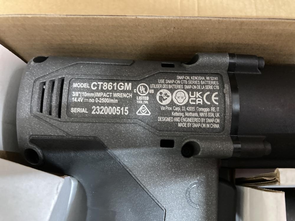 スナップオン 3/8コードレスインパクトレンチ CT861GMJ2の中古 中古B使用感あり 《埼玉・草加》中古工具販売の専門店│ ツールオフ草加店  ｜中古工具販売のツールオフ