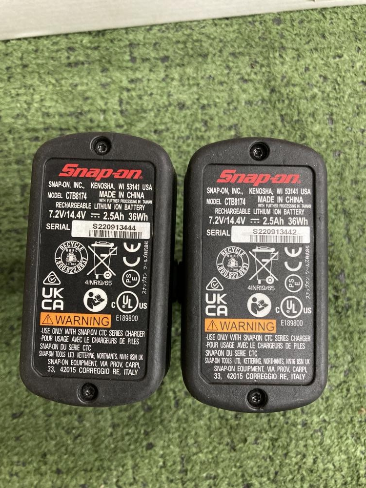 スナップオン 3/8コードレスインパクトレンチ CT861GMJ2の中古 中古B使用感あり 《埼玉・草加》中古工具販売の専門店│ ツールオフ草加店  ｜中古工具販売のツールオフ