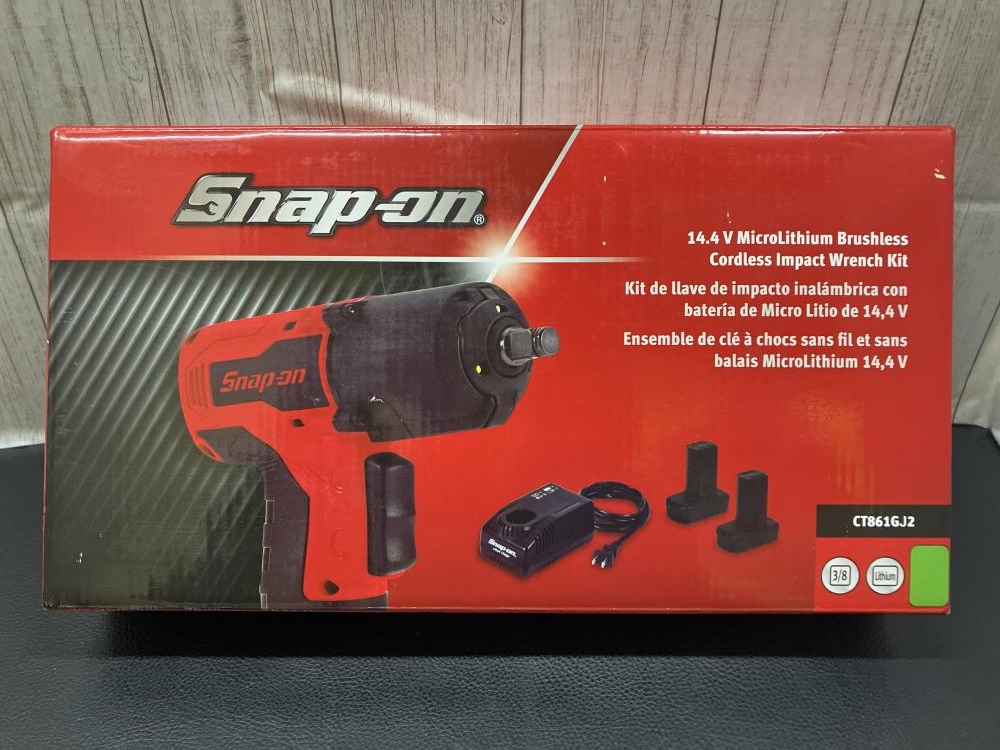 Snap-On 3⁄8 14.4Vコードレスインパクトレンチ CT861GJ2の中古 Snap-On 3⁄8 14.4Vコードレスインパクトレンチ CT861GJ2の中古